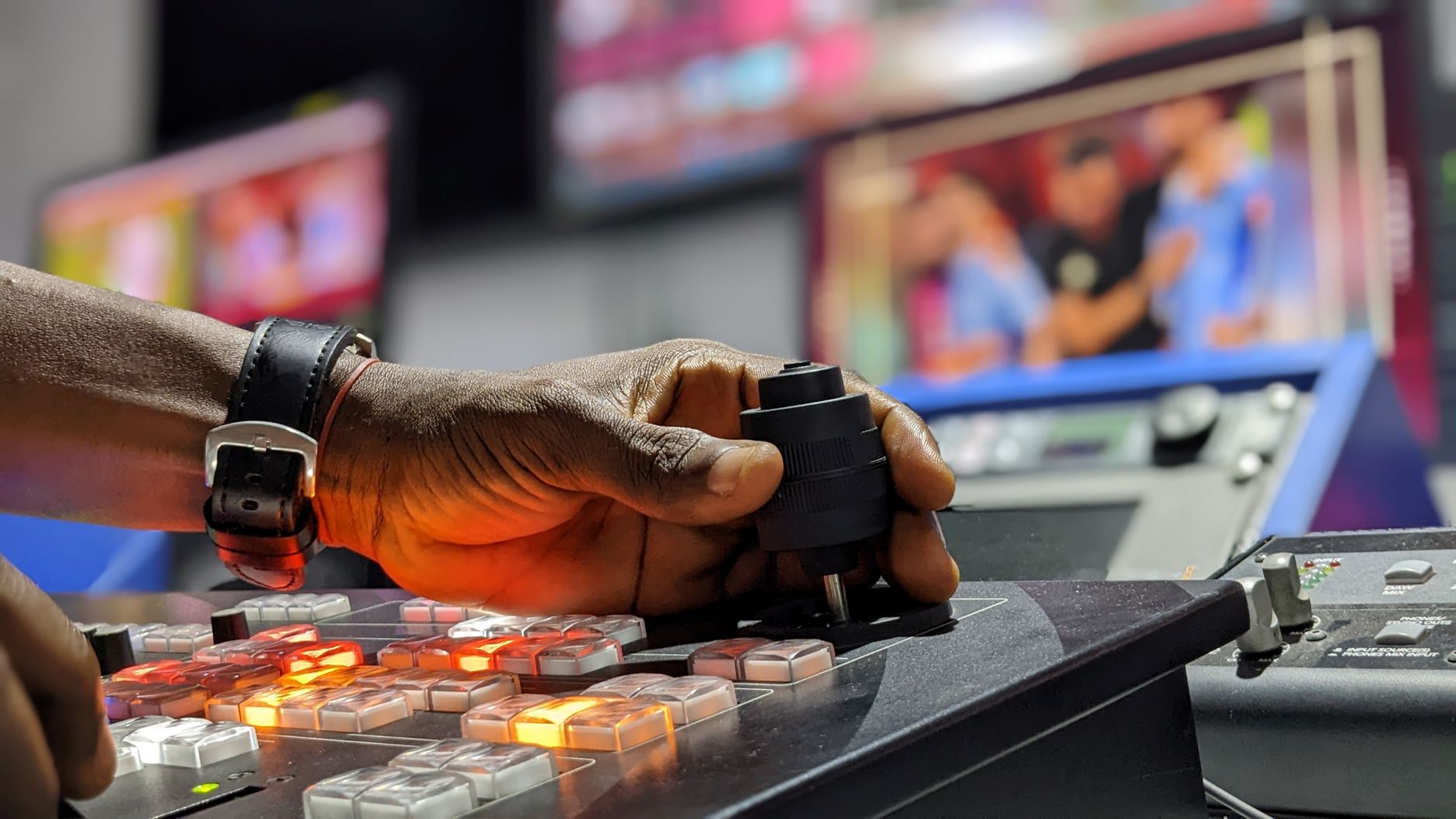 Broadcast switcher desk