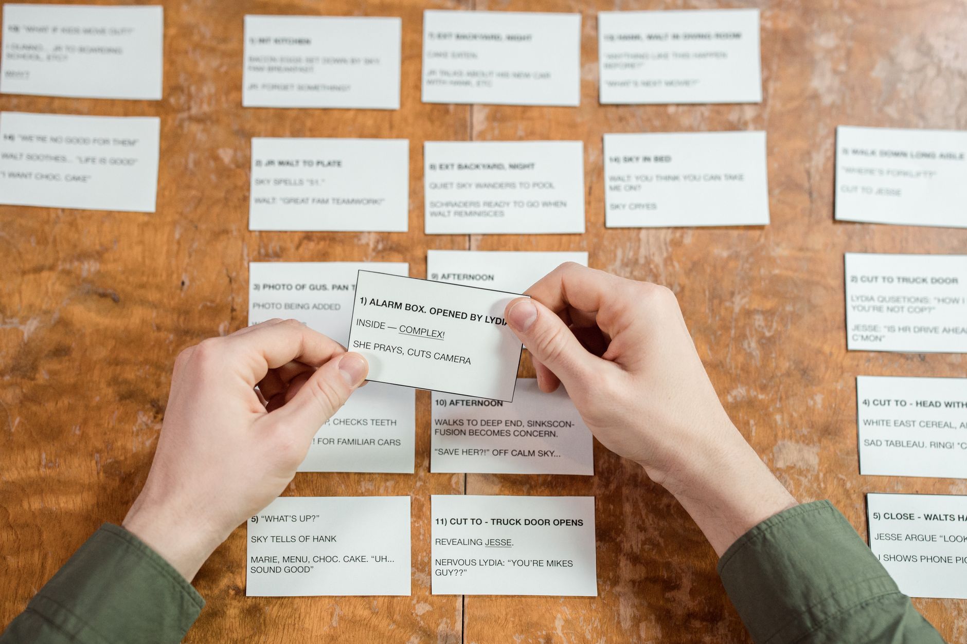 Storyboarding team planning stage
